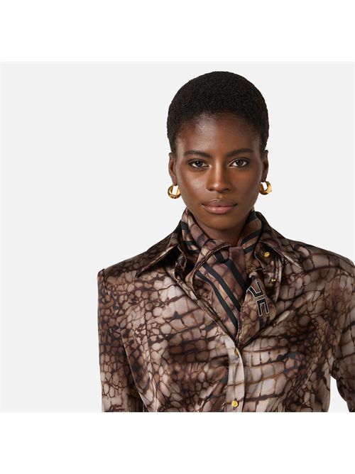 Headscarf woman cacao ELISABETTA FRANCHI | FO24L61E2/644